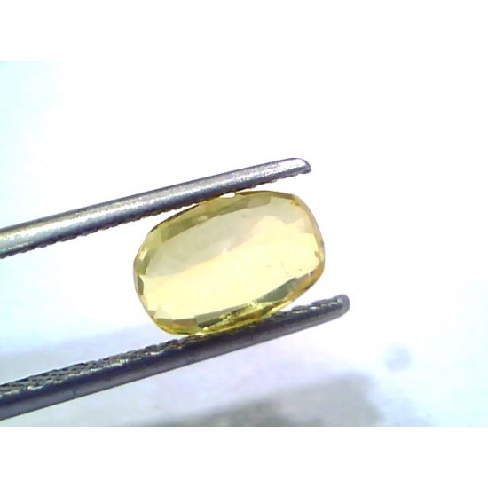 2.54 Ct Unheated Untreated Natural Ceylon Yellow Sapphire Gems
