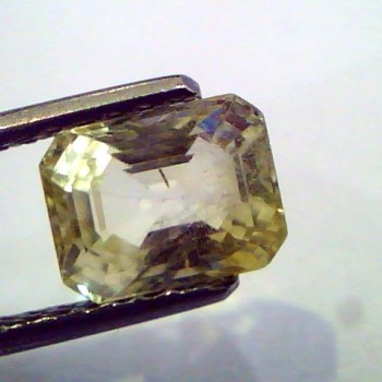 2.53 Ct Unheated Untreated Natural Ceylon Yellow Sapphire/Pukhraj