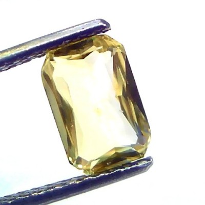 2.53 Ct Certified Unheated Untreated Natural Ceylon Yellow Sapphire AAA