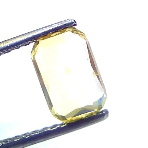 2.53 Ct Certified Unheated Untreated Natural Ceylon Yellow Sapphire AAA