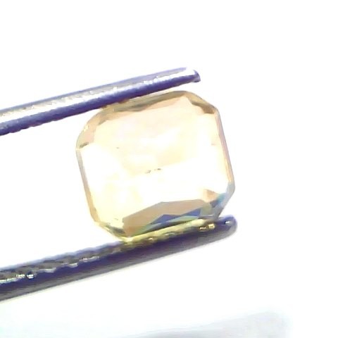 2.54 Ct GII Certified Unheated Untreated Natural Ceylon Yellow Sapphire AAA