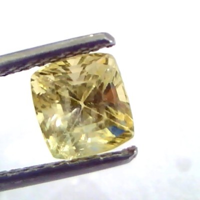 2.56 Ct Unheated Untreated Natural Ceylon Yellow Sapphire/Pukhraj