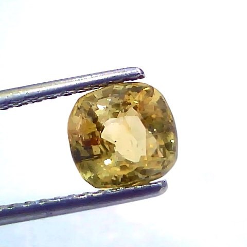 2.51 Ct Certified Unheated Untreated Natural Ceylon Yellow Sapphire