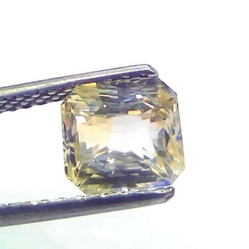 2.54 Ct Certified Unheated Untreated Natural Ceylon Yellow Sapphire