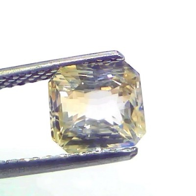 2.54 Ct Certified Unheated Untreated Natural Ceylon Yellow Sapphire