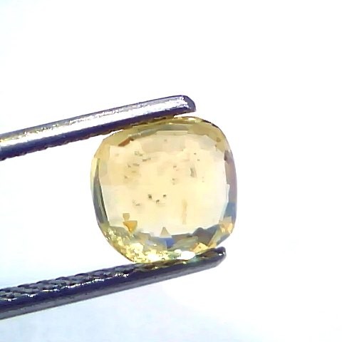 2.51 Ct Certified Unheated Untreated Natural Ceylon Yellow Sapphire