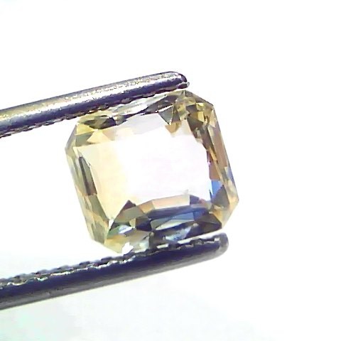 2.54 Ct Certified Unheated Untreated Natural Ceylon Yellow Sapphire