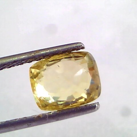 2.53 Ct Unheated Untreated Natural Ceylon Yellow Sapphire AAA