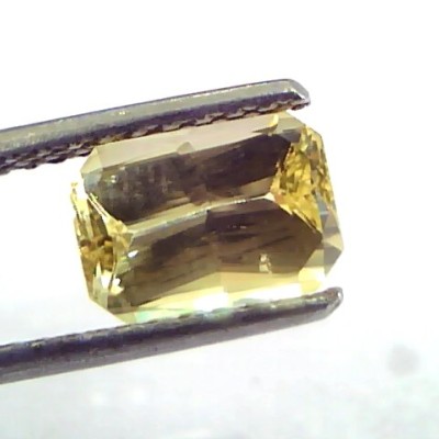2.56 Ct IGI Certified Unheated Untreated Natural Yellow Sapphire AAAAA