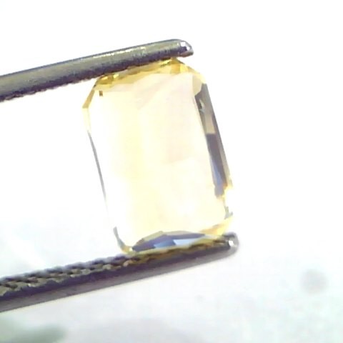 2.56 Ct IGI Certified Unheated Untreated Natural Yellow Sapphire AAAAA