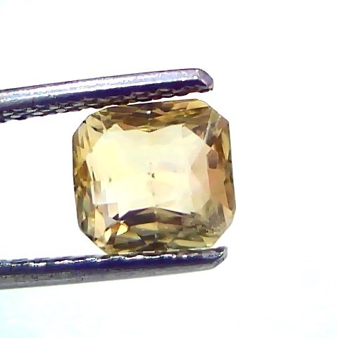 2.57 Ct IGI Certified Unheated Untreated Natural Ceylon Yellow Sapphire