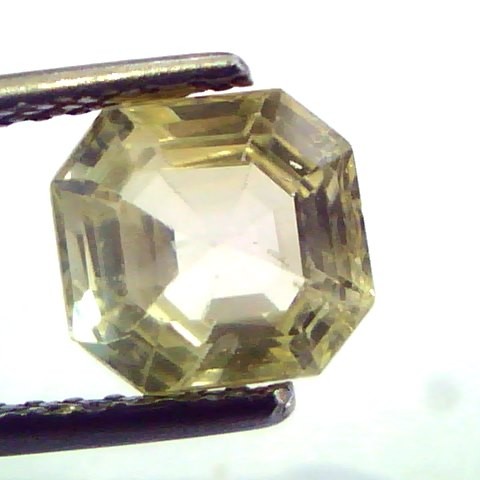 2.58 Ct Unheated Untreated Natural Ceylon Yellow Sapphire/Pukhraj