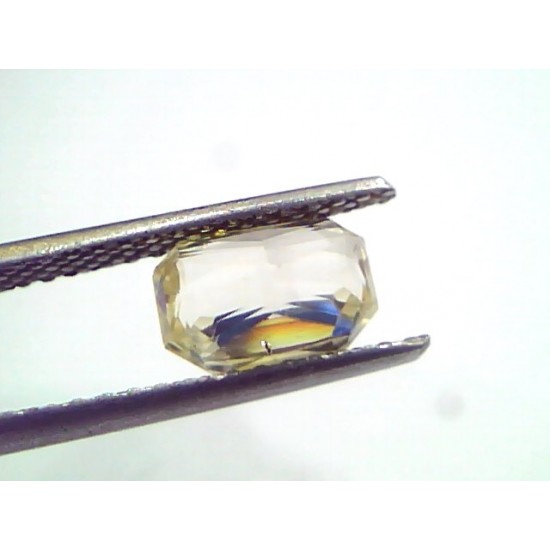 2.57 Ct Unheated Untreated Natural Ceylon Yellow Sapphire Gems