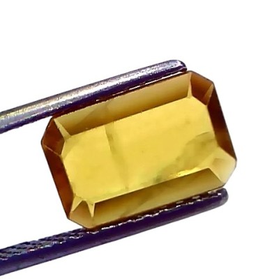 2.59 Ct Natural Yellow Sapphire Pukhraj Jupiter Gemstone (Heated) 2.59 Ct Natural Yellow Sapphire Pukhraj Jupiter Gemstone (Heated)