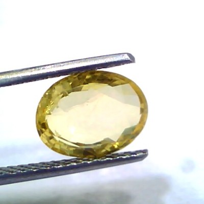 2.60 Ct Unheated Untreated Natural Ceylon Yellow Sapphire Gems