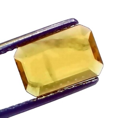 2.59 Ct Natural Yellow Sapphire Pukhraj Jupiter Gemstone (Heated) 2.59 Ct Natural Yellow Sapphire Pukhraj Jupiter Gemstone (Heated)