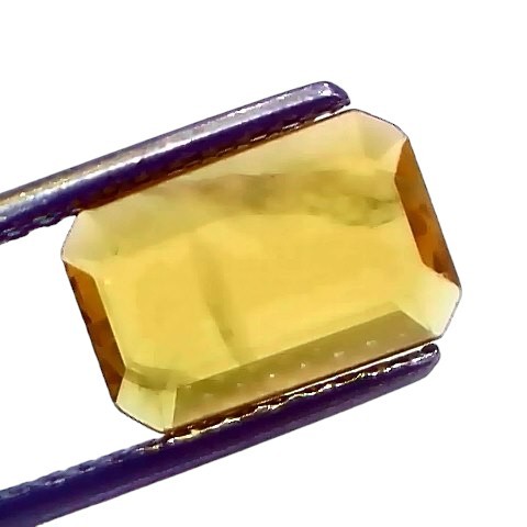 2.59 Ct Natural Yellow Sapphire Pukhraj Jupiter Gemstone (Heated) 2.59 Ct Natural Yellow Sapphire Pukhraj Jupiter Gemstone (Heated)