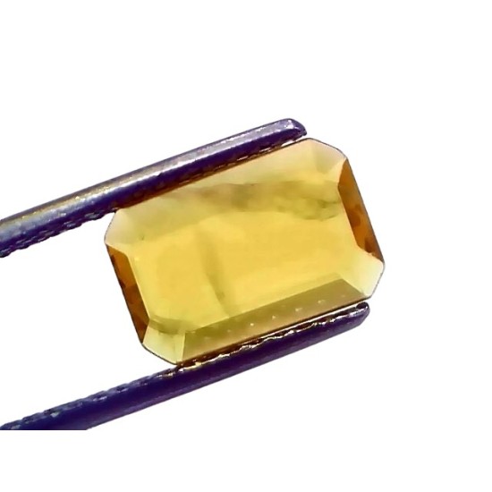 2.59 Ct Natural Yellow Sapphire Pukhraj Jupiter Gemstone (Heated)
