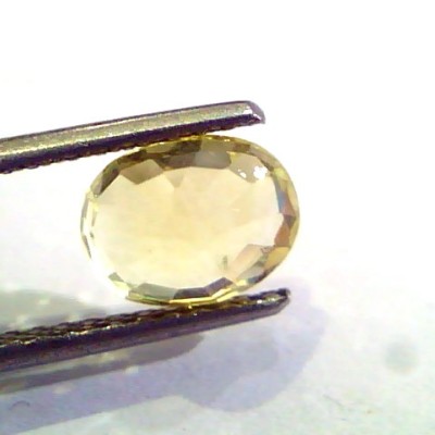 2.62 Ct Unheated Untreated Natural Ceylon Yellow Sapphire Gems