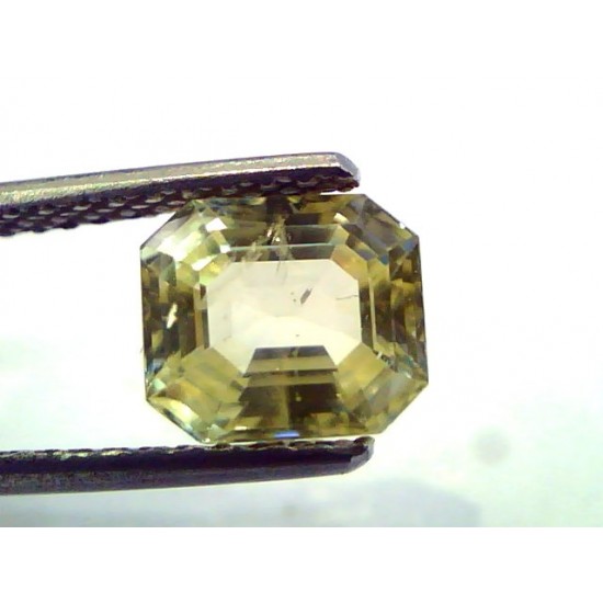 2.61 Ct Unheated Untreated Natural Ceylon Yellow Sapphire/Pukhraj