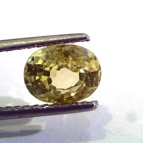 2.62 Ct Unheated Untreated Natural Ceylon Yellow Sapphire Gems