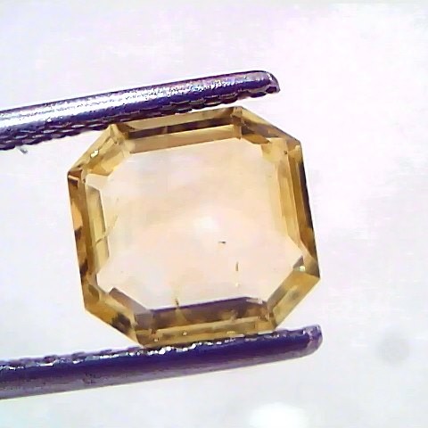 2.62 Ct IGI Certified Unheated Untreated Natural Ceylon Yellow Sapphire