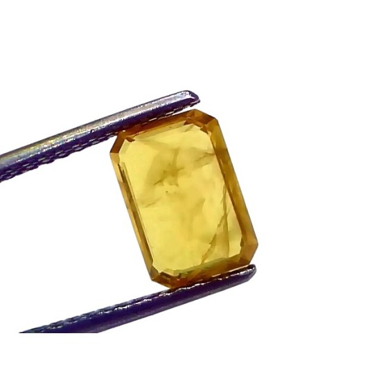 2.62 Ct Natural Yellow Sapphire Pukhraj Jupiter Gemstone (Heated)