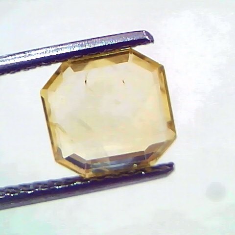 2.62 Ct IGI Certified Unheated Untreated Natural Ceylon Yellow Sapphire