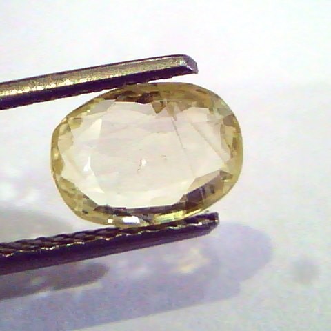 2.65 Ct 4.5 ratti Unheated Untreated Natural Ceylon Yellow Sapphire