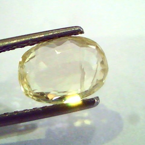 2.65 Ct 4.5 ratti Unheated Untreated Natural Ceylon Yellow Sapphire