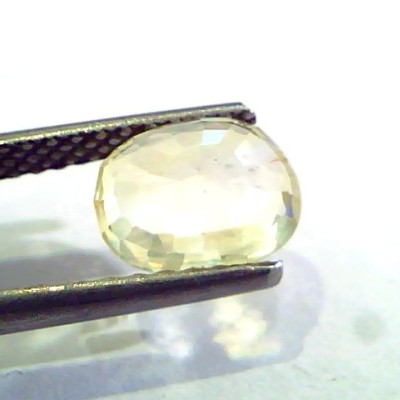 2.64 Ct Unheated Untreated Natural Ceylon Yellow Sapphire Gems
