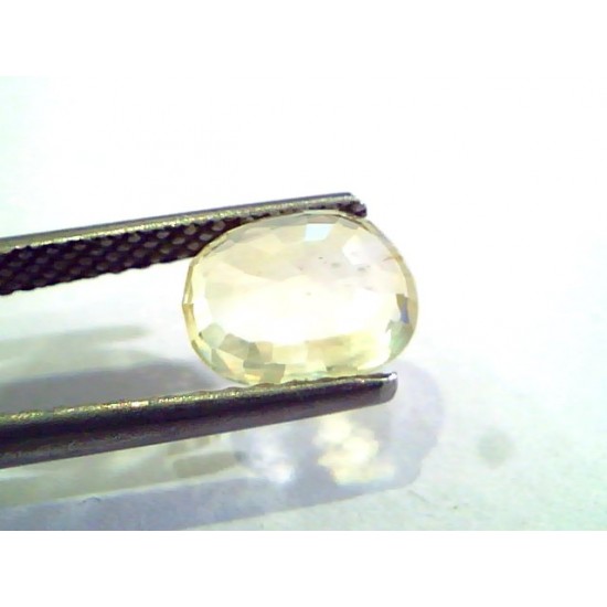 2.64 Ct Unheated Untreated Natural Ceylon Yellow Sapphire Gems