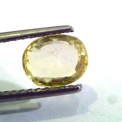 2.64 Ct Unheated Untreated Natural Ceylon Yellow Sapphire Gems