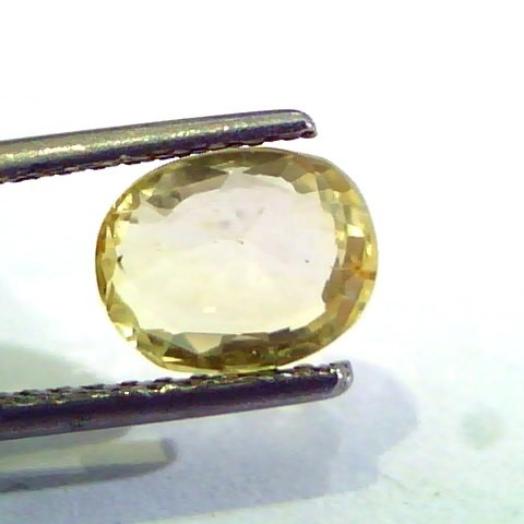 2.64 Ct Unheated Untreated Natural Ceylon Yellow Sapphire Gems