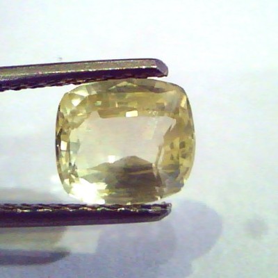 2.66 Ct 4.5 ratti Unheated Untreated Natural Ceylon Yellow Sapphire