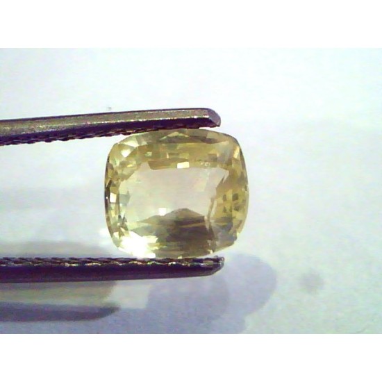 2.66 Ct 4.5 ratti Unheated Untreated Natural Ceylon Yellow Sapphire