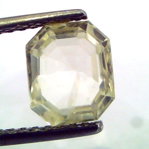 2.66 Ct Unheated Untreated Natural Ceylon Yellow Sapphire/Pukhraj
