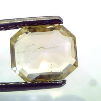 2.66 Ct Unheated Untreated Natural Ceylon Yellow Sapphire/Pukhraj