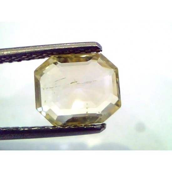 2.66 Ct Unheated Untreated Natural Ceylon Yellow Sapphire/Pukhraj
