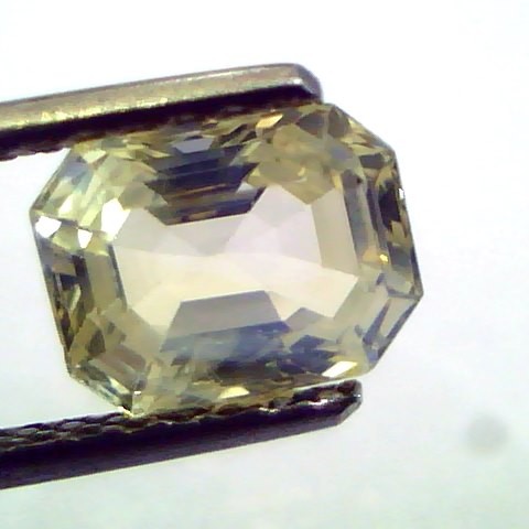 2.71 Ct Unheated Untreated Natural Ceylon Yellow Sapphire/Pukhraj