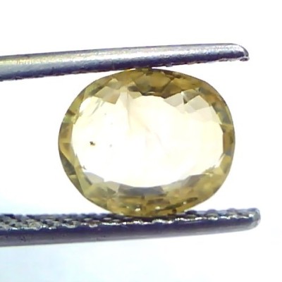 2.76 Ct Unheated Untreated Natural Ceylon Yellow Sapphire Gems