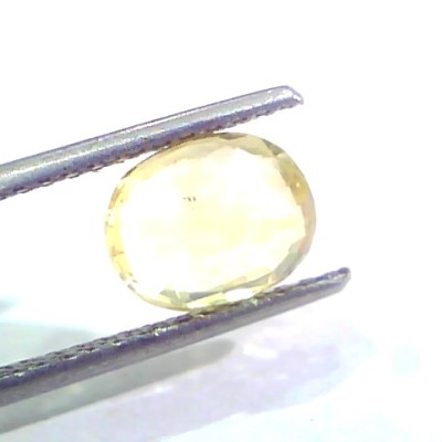2.81 Ct Unheated Untreated Natural Ceylon Yellow Sapphire Pukhraj