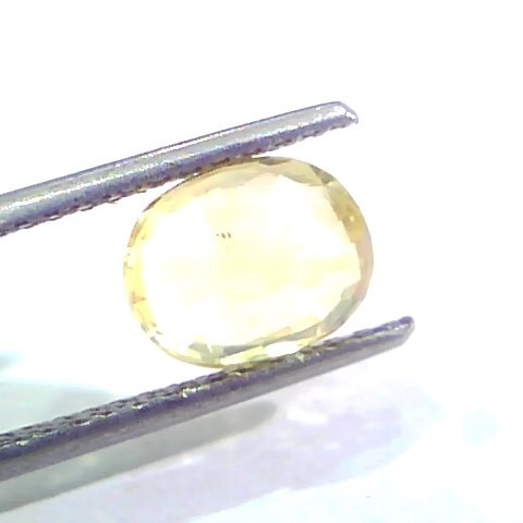 2.81 Ct Unheated Untreated Natural Ceylon Yellow Sapphire Pukhraj