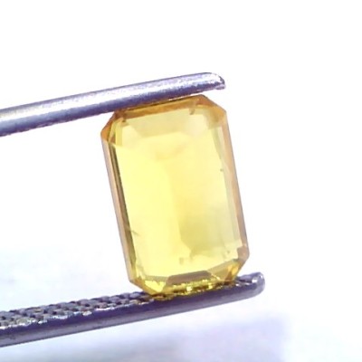 2.72 Ct Natural Yellow Sapphire Pukhraj Jupiter Gemstone (Heated)