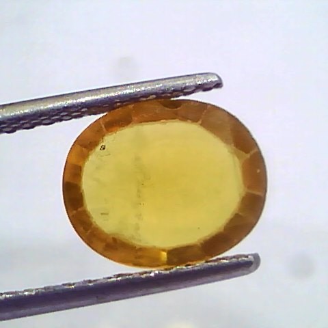 2.74 Ct Natural Yellow Sapphire Pukhraj Jupiter Gemstone(Heated)