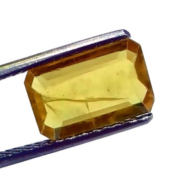 2.74 Ct Natural Yellow Sapphire Pukhraj Jupiter Gemstone (Heated) 2.74 Ct Natural Yellow Sapphire Pukhraj Jupiter Gemstone (Heated)