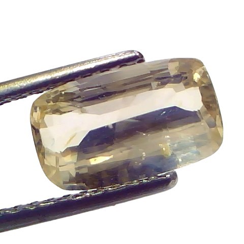 2.79 Ct Certified Unheated Untreated Natural Ceylon Yellow Sapphire Gems 2.79 Ct Certified Unheated Untreated Natural Ceylon Yellow Sapphire Gems