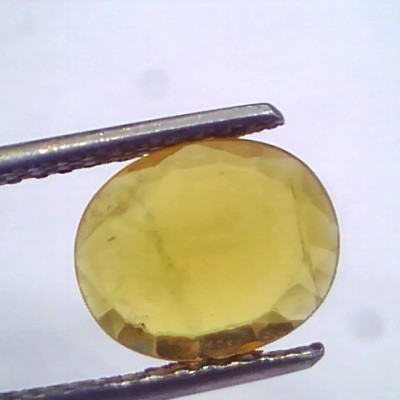 2.74 Ct Natural Yellow Sapphire Pukhraj Jupiter Gemstone(Heated)