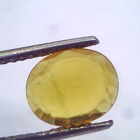 2.74 Ct Natural Yellow Sapphire Pukhraj Jupiter Gemstone(Heated)