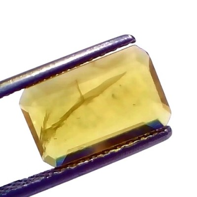 2.74 Ct Natural Yellow Sapphire Pukhraj Jupiter Gemstone (Heated)